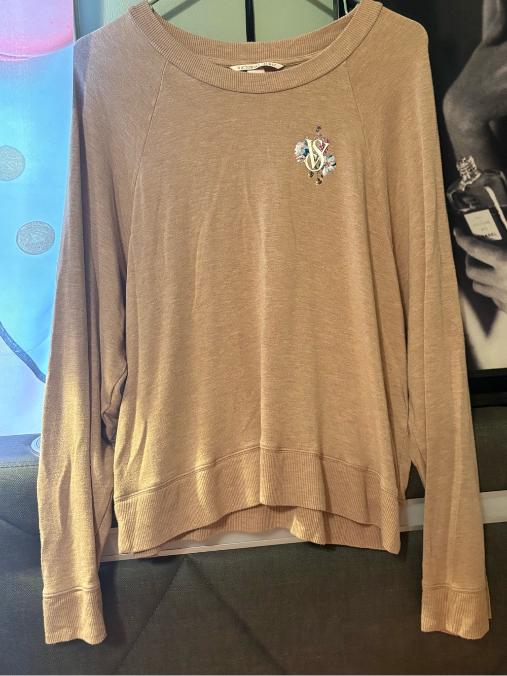 Victoria’s Secret Sweatshirt in Tan Size XL